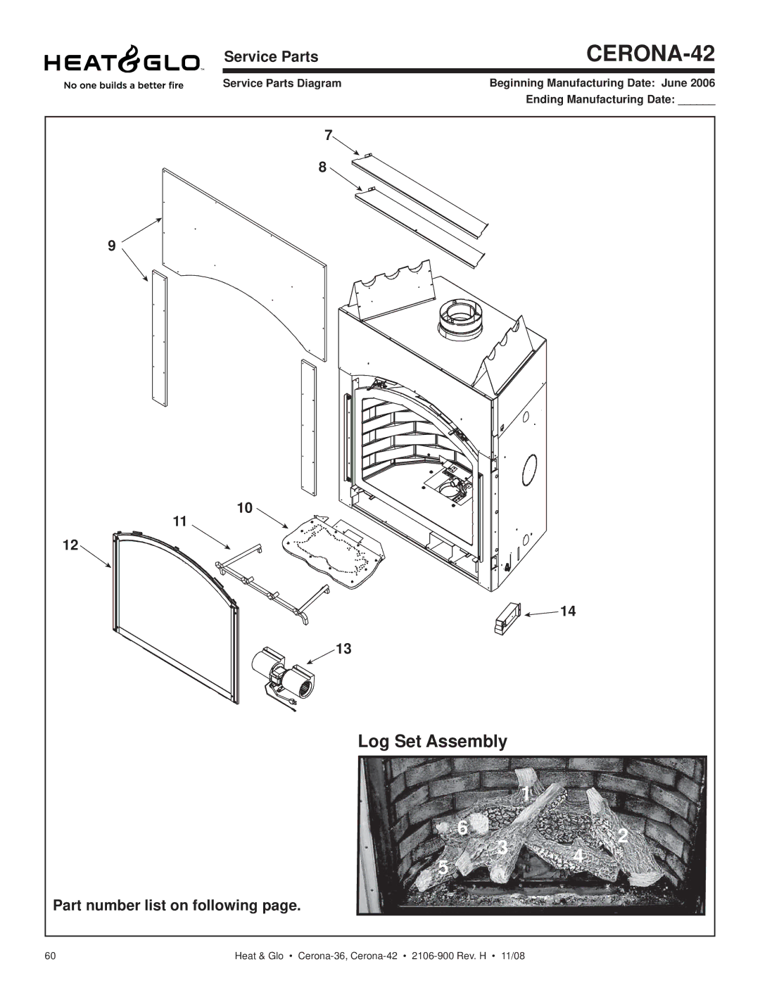 Hearth and Home Technologies CERONA-42 owner manual 