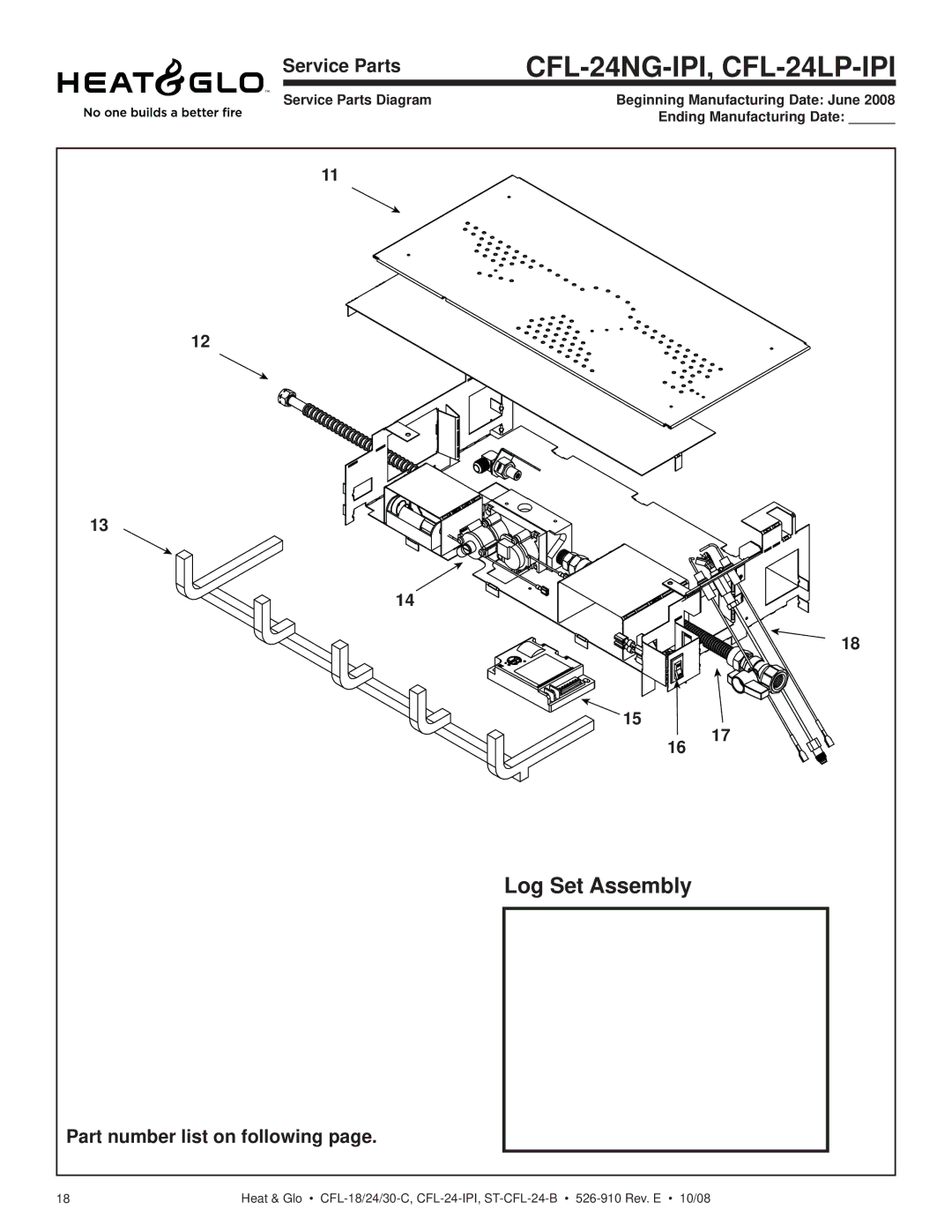 Hearth and Home Technologies ST-CFL-24NG-B, CFL-18NG-C, CFL-24NG-C, CFL-24LP-C, CFL-30LP-C CFL-24NG-IPI, CFL-24LP-IPI 