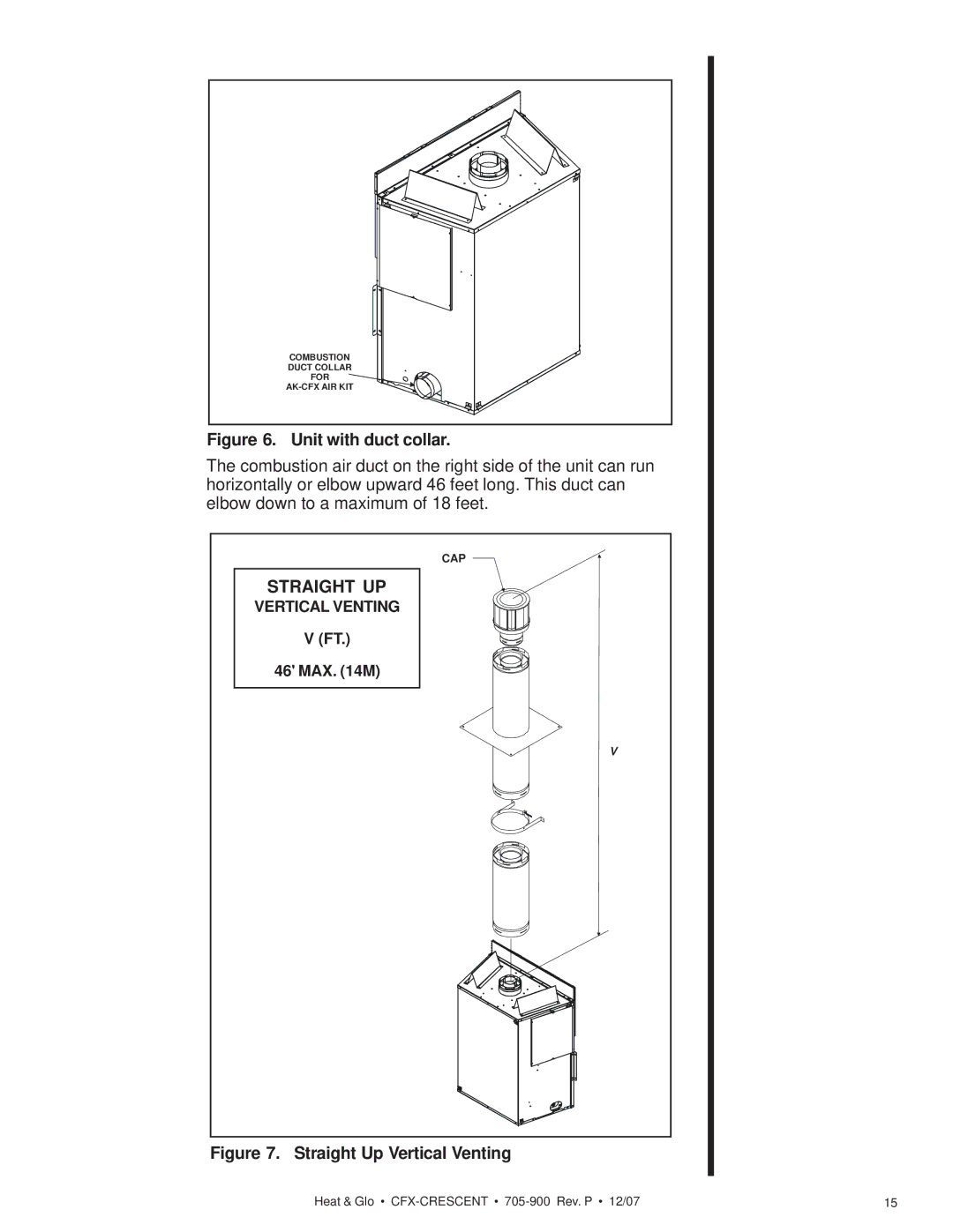 Hearth and Home Technologies CFX-Crescent owner manual Straight UP 