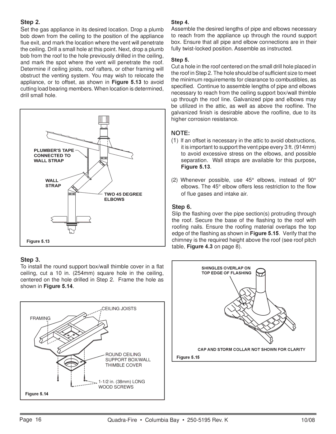 Hearth and Home Technologies COLBAY-FS-B owner manual Step 