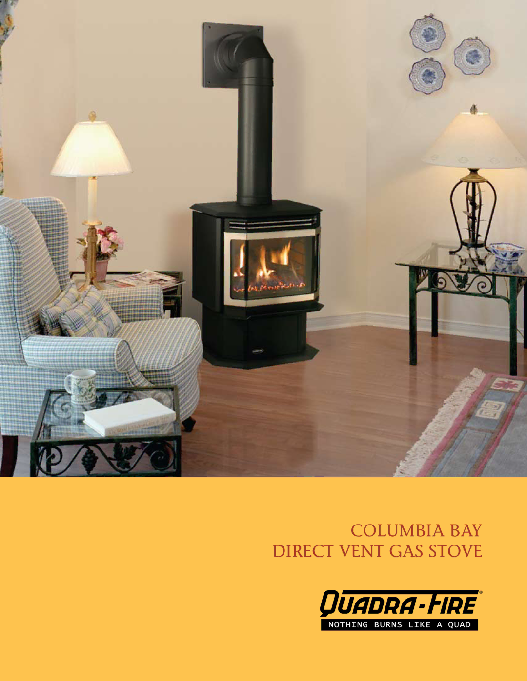 Hearth and Home Technologies Columbia Bay manual Columbia BAY Direct Vent GAS Stove 