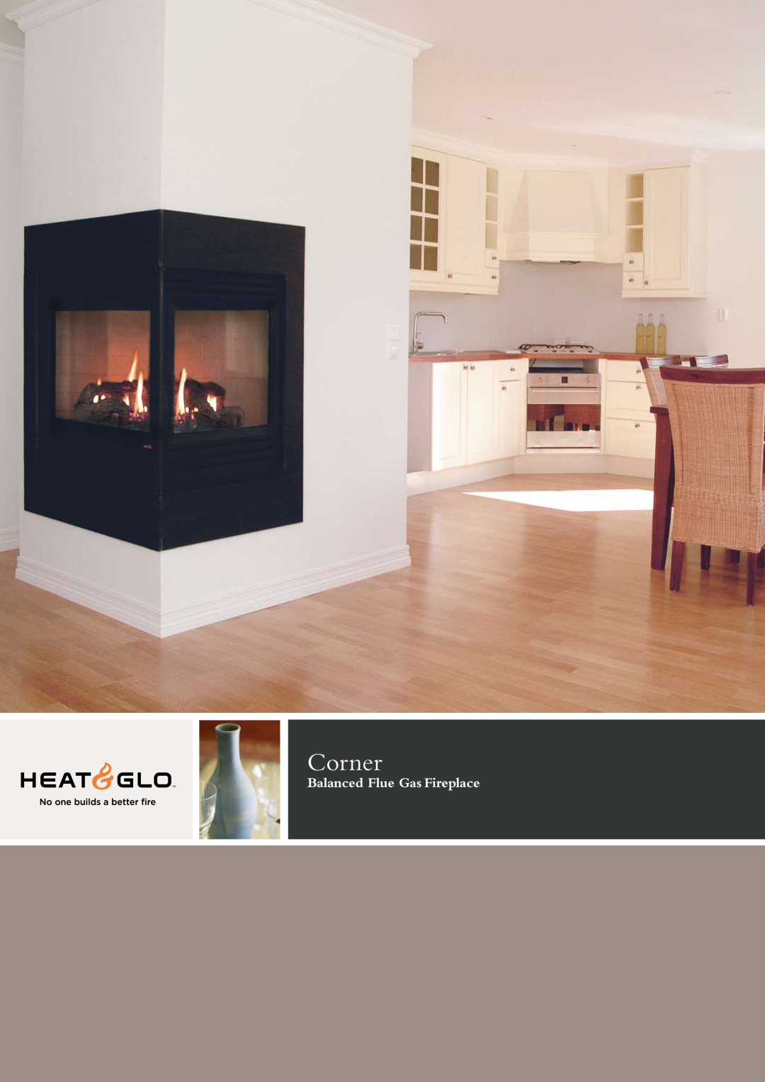 Hearth and Home Technologies CORNER-HVB-CE manual Corner, Balanced Flue Gas Fireplace 