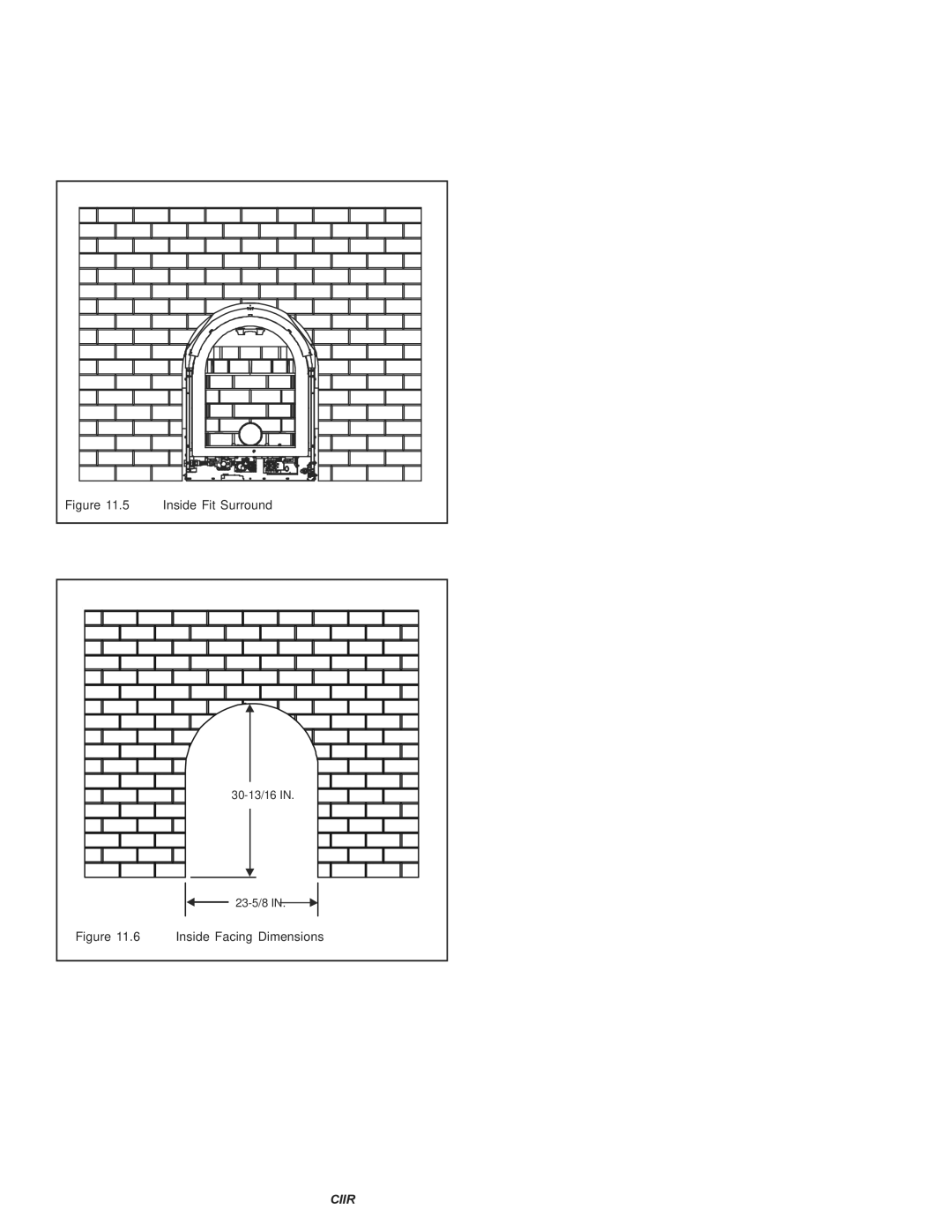 Hearth and Home Technologies Crescent II owner manual Inside Fit Surround 