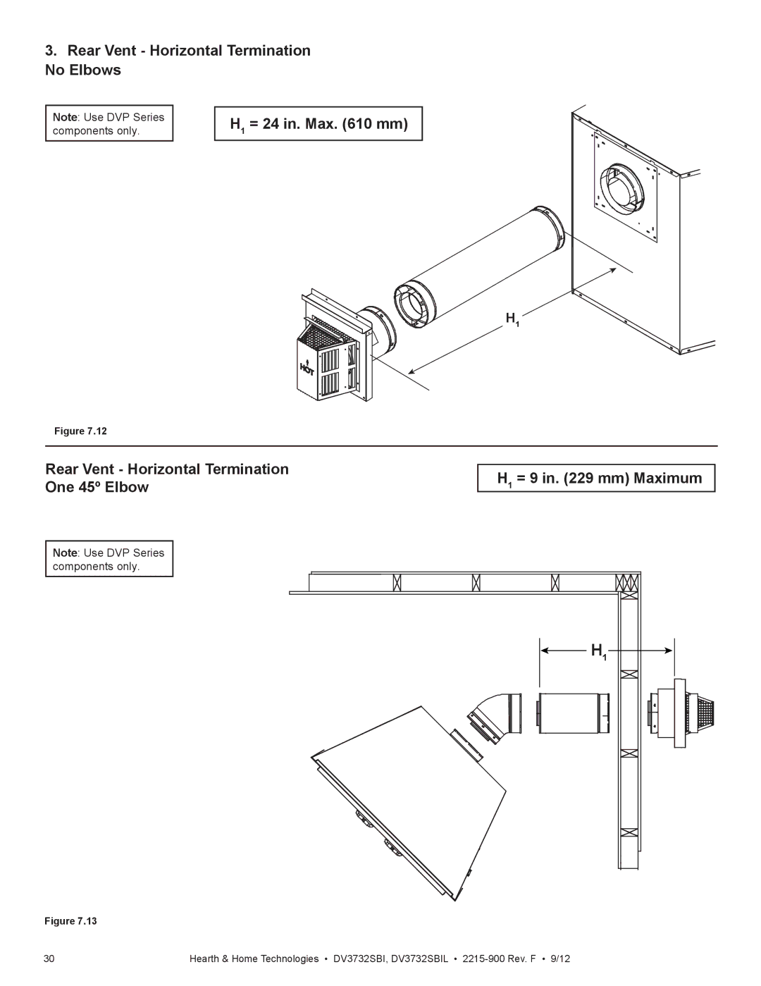 Hearth and Home Technologies DV3732SBIL manual 