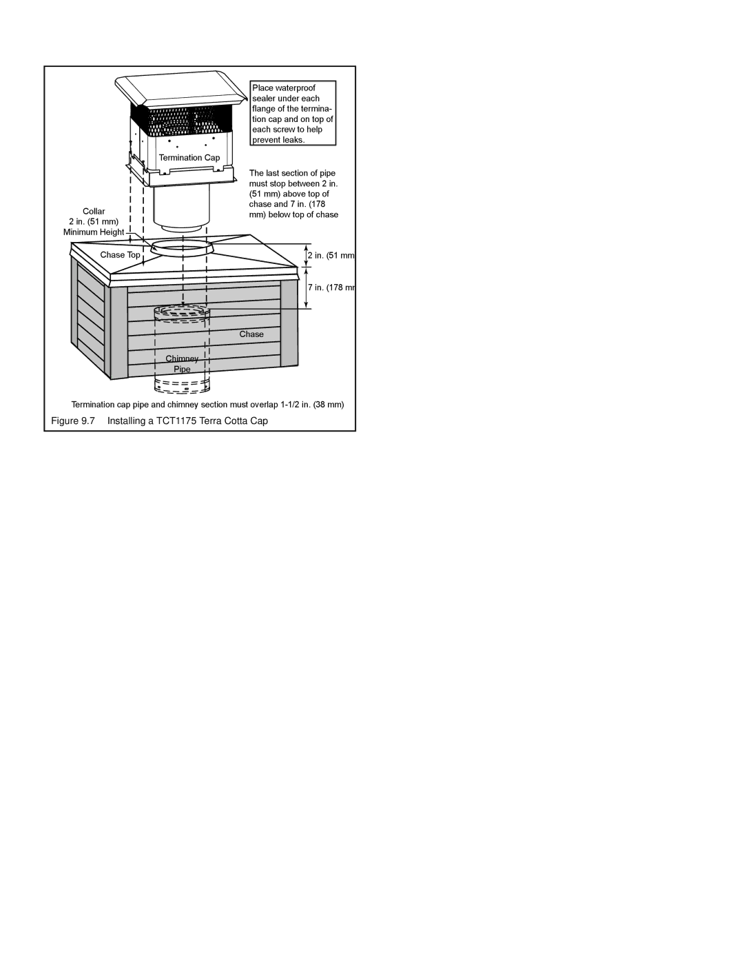 Hearth and Home Technologies EXCLAIM-36 owner manual TCT1175 Terra Cotta Cap 