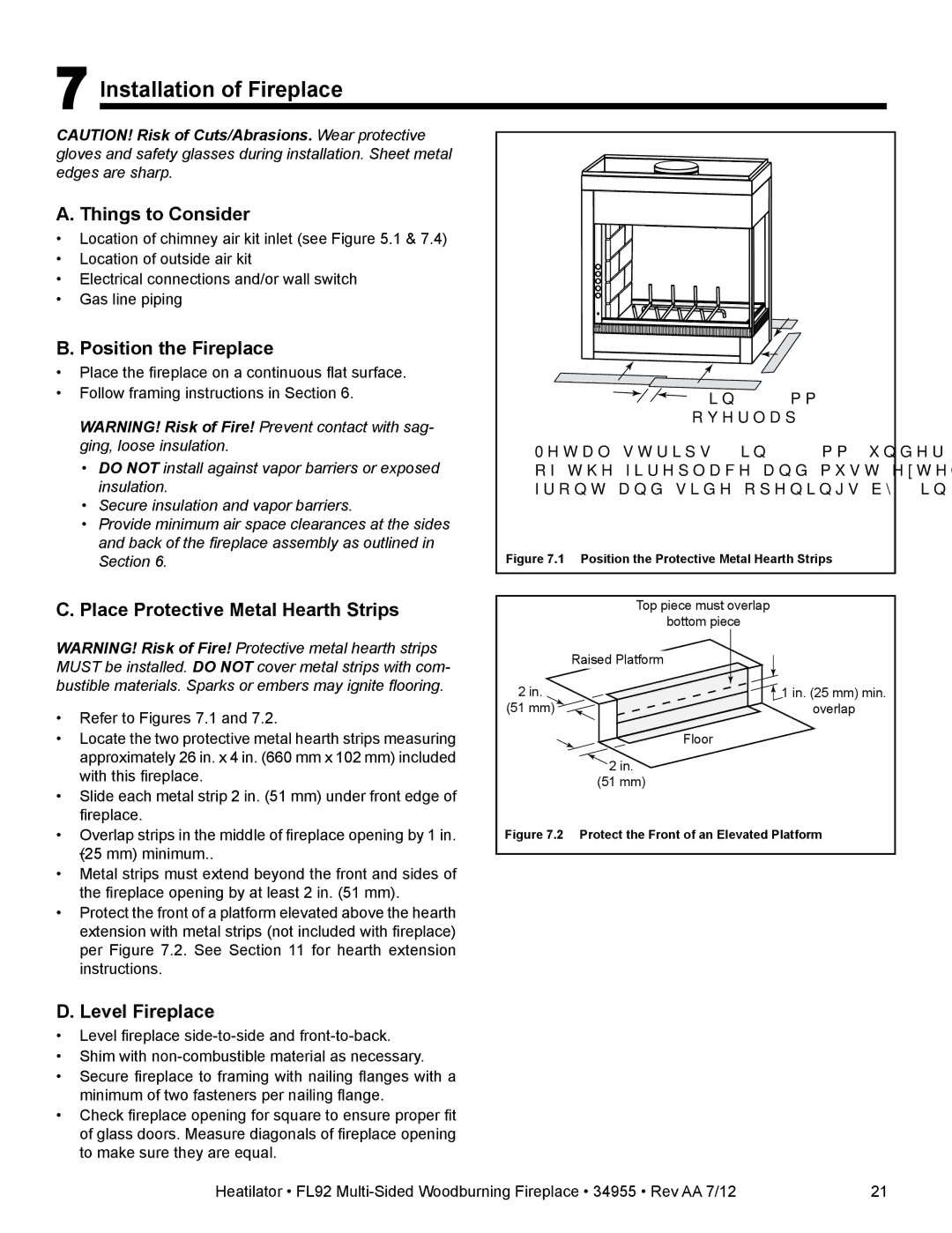 Hearth and Home Technologies FL92 MULTI-SIDED Installation of Fireplace, Things to Consider, Position the Fireplace 