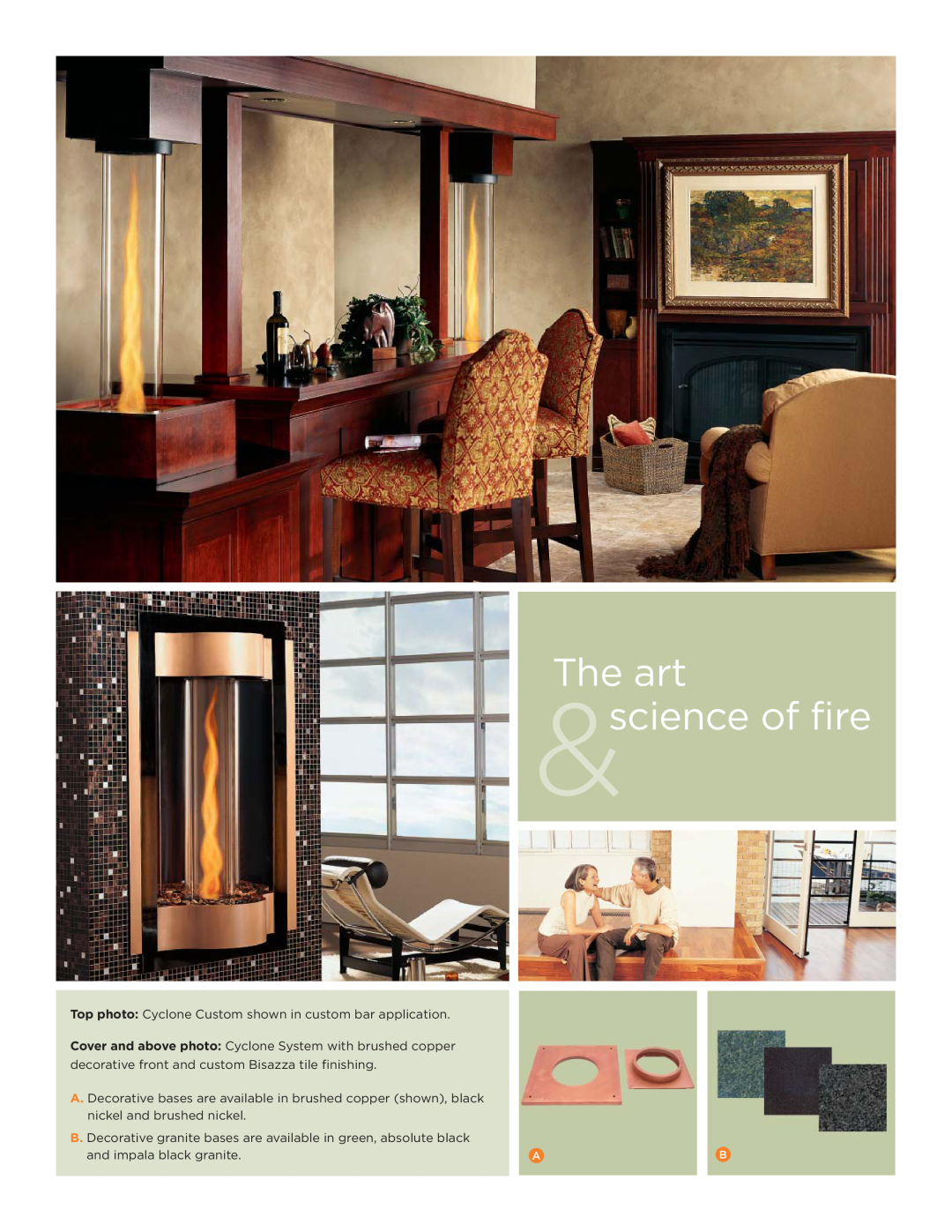 Hearth and Home Technologies Gas Fireplaces manual The art science of fire, and impala black granite 