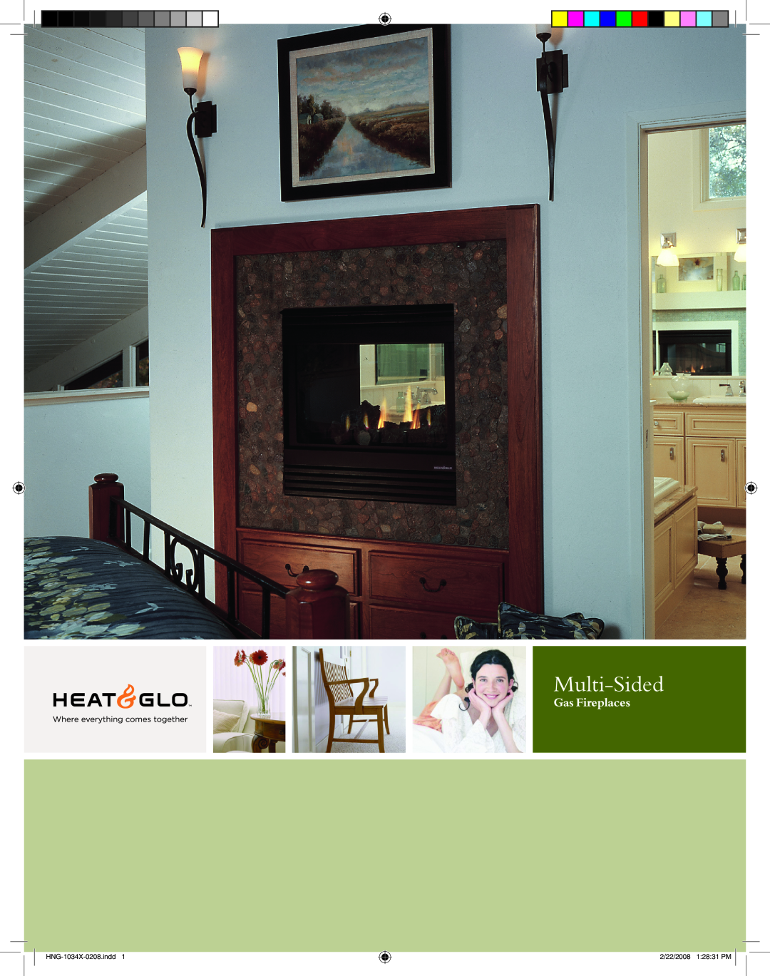 Hearth and Home Technologies GATEWAY manual Multi-Sided, Gas Fireplaces, HNG-1034X-0208.indd, 2/22/2008 12831 PM 