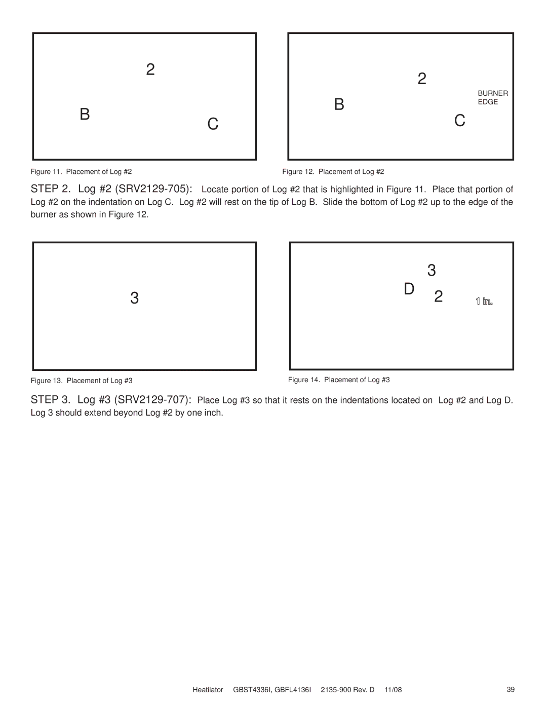 Hearth and Home Technologies GBST4336I, GBFL4136I owner manual Burner 