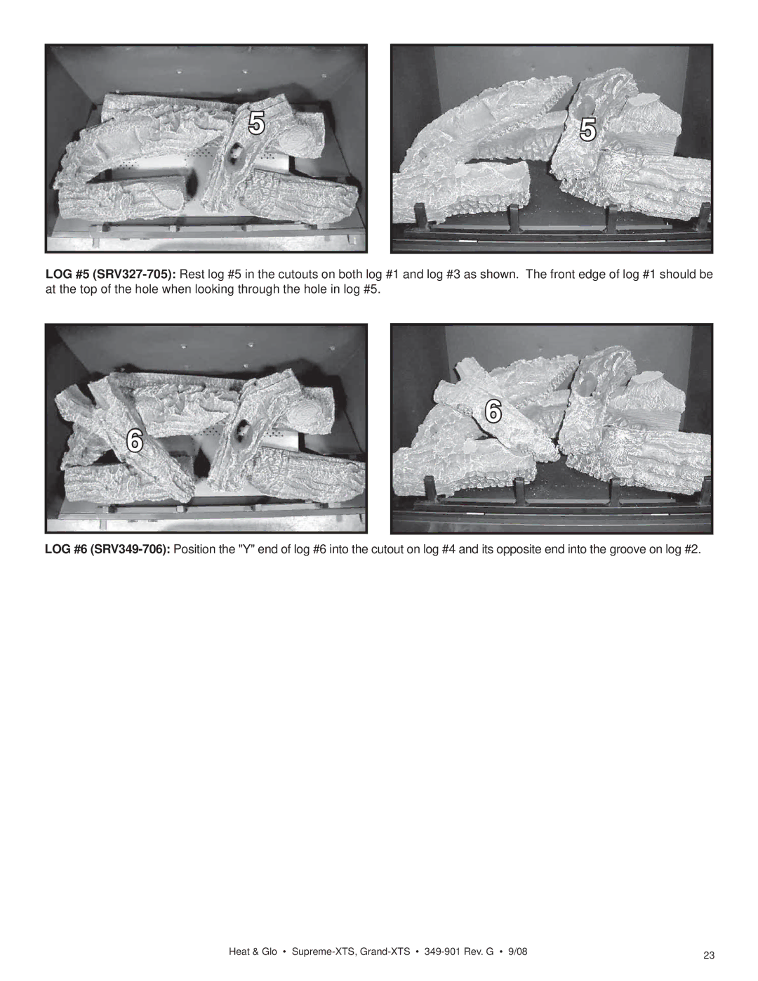 Hearth and Home Technologies owner manual Heat & Glo Supreme-XTS, Grand-XTS 349-901 Rev. G 9/08 