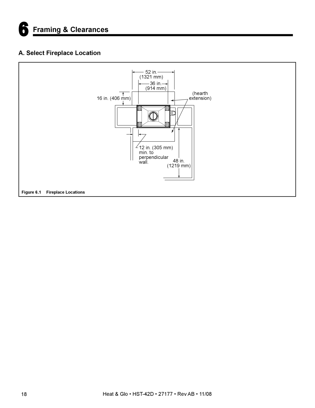 Hearth and Home Technologies HST-42D owner manual Framing & Clearances, Select Fireplace Location 