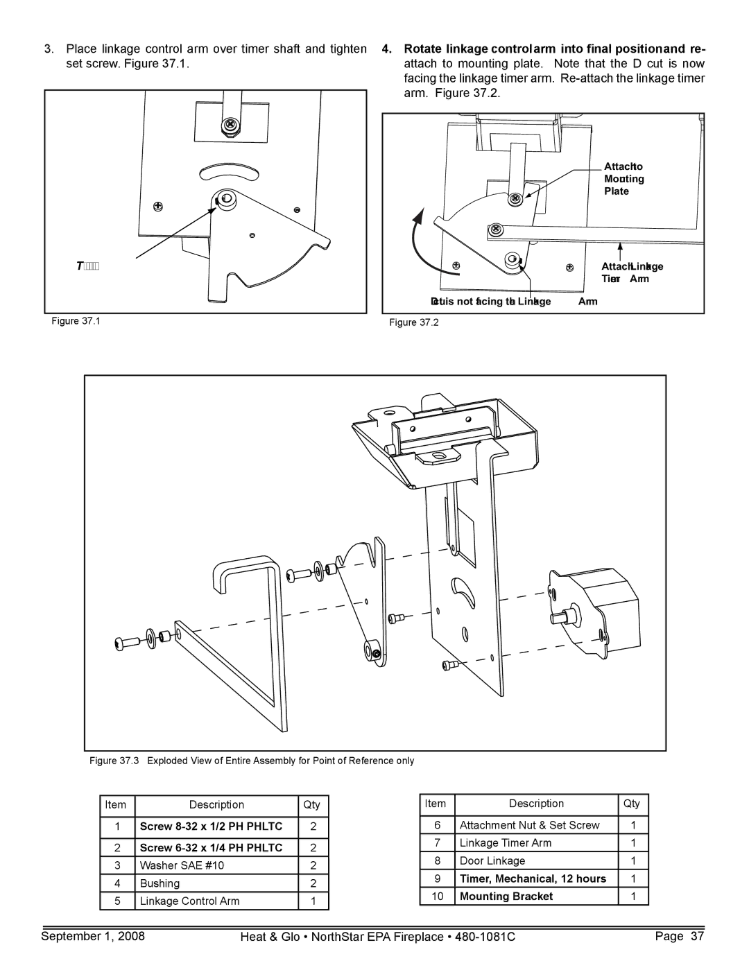 Hearth and Home Technologies NorthStar-NT, NorthStar-GT Exploded View of Entire Assembly for Point of Reference only 