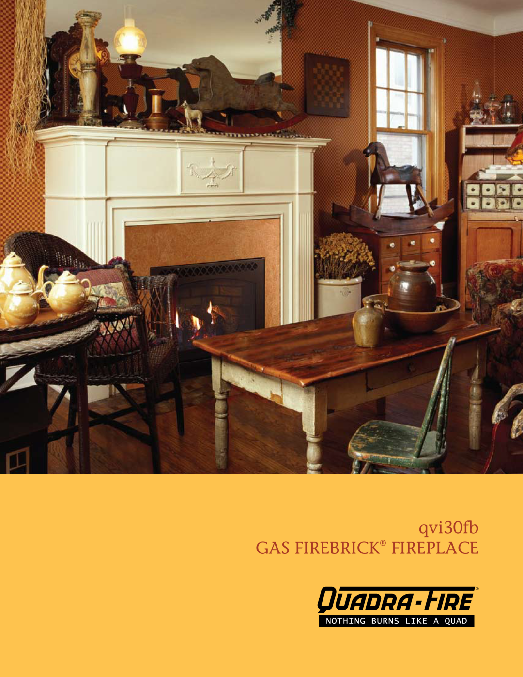 Hearth and Home Technologies Qvi30fb manual qvi30fb GAS FIREBRICK FIREPLACE 