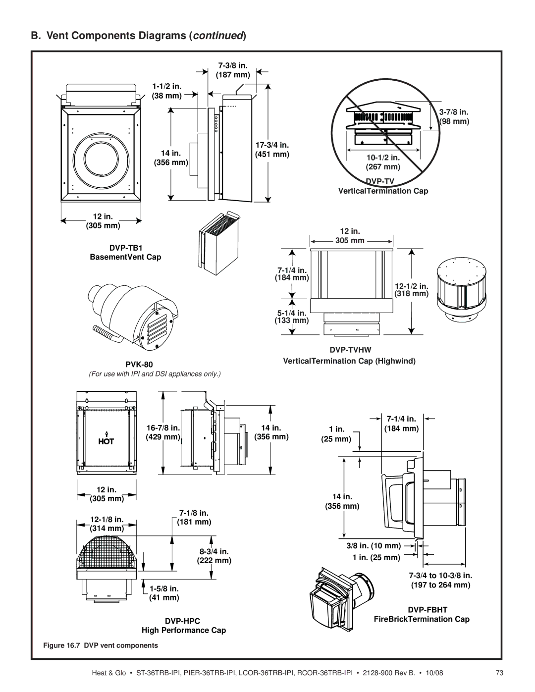 Hearth and Home Technologies LCOR-36TRB-IPI, RCOR-36TRB-IPI, PIER-36TRB-IPI, ST-36TRB-IPI owner manual Dvp-Tv 