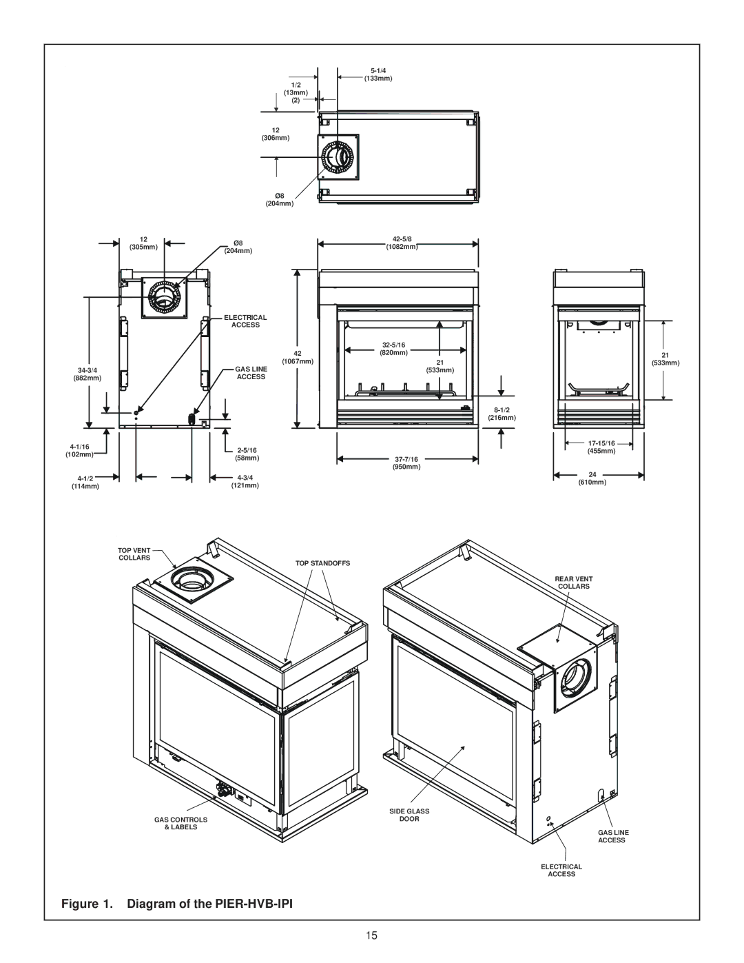 Hearth and Home Technologies LCOR-HVB-IPI, RCOR-HVB-IPI owner manual Diagram of the PIER-HVB-IPI 