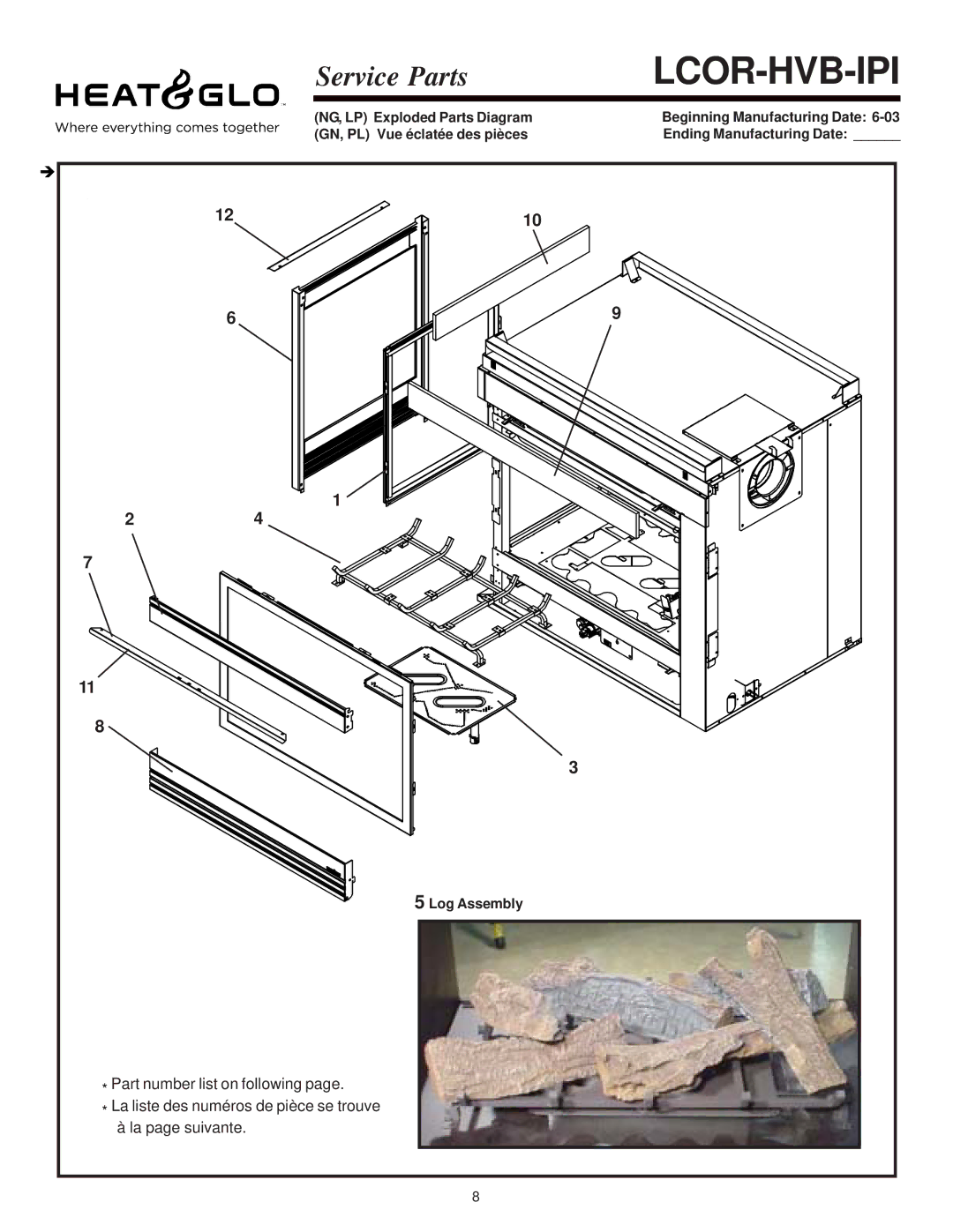 Hearth and Home Technologies RCOR-HVB-IPI, LCOR-HVB-IPI owner manual Lcor-Hvb-Ipi 