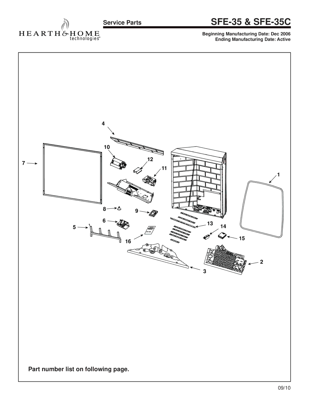 Hearth and Home Technologies manual SFE-35 & SFE-35C 