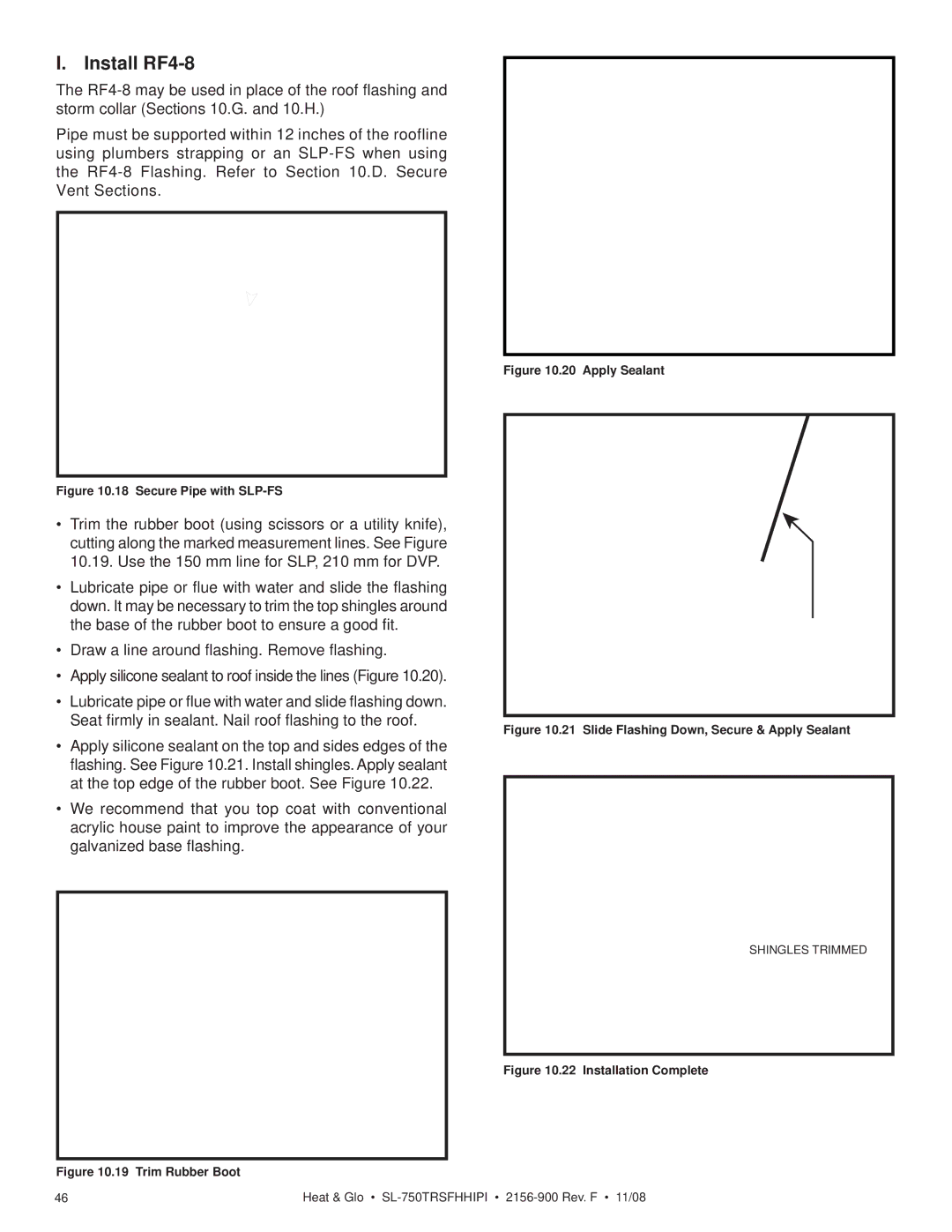 Hearth and Home Technologies SL-750TRSFHHIPI owner manual Install RF4-8, Slp-Fs 