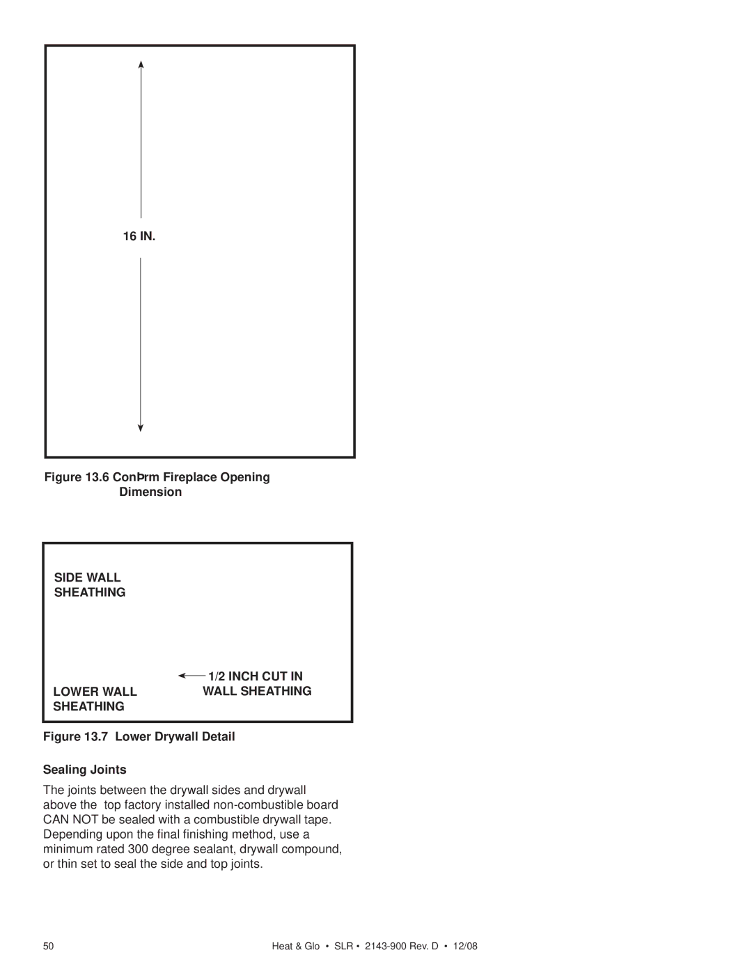 Hearth and Home Technologies SLR (Cosmo) owner manual Conﬁrm Fireplace Opening Dimension 