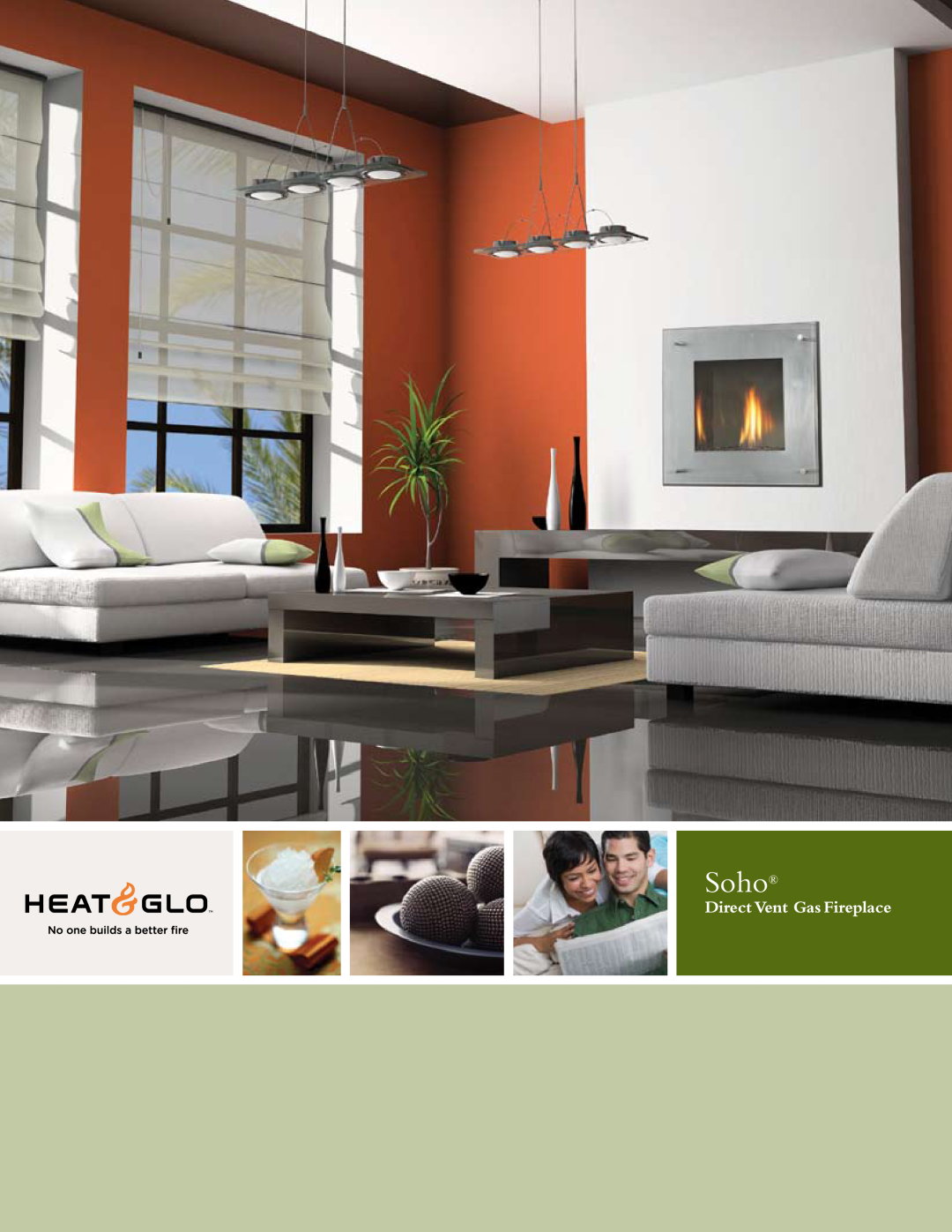 Hearth and Home Technologies SOHO manual Soho, Direct Vent Gas Fireplace 