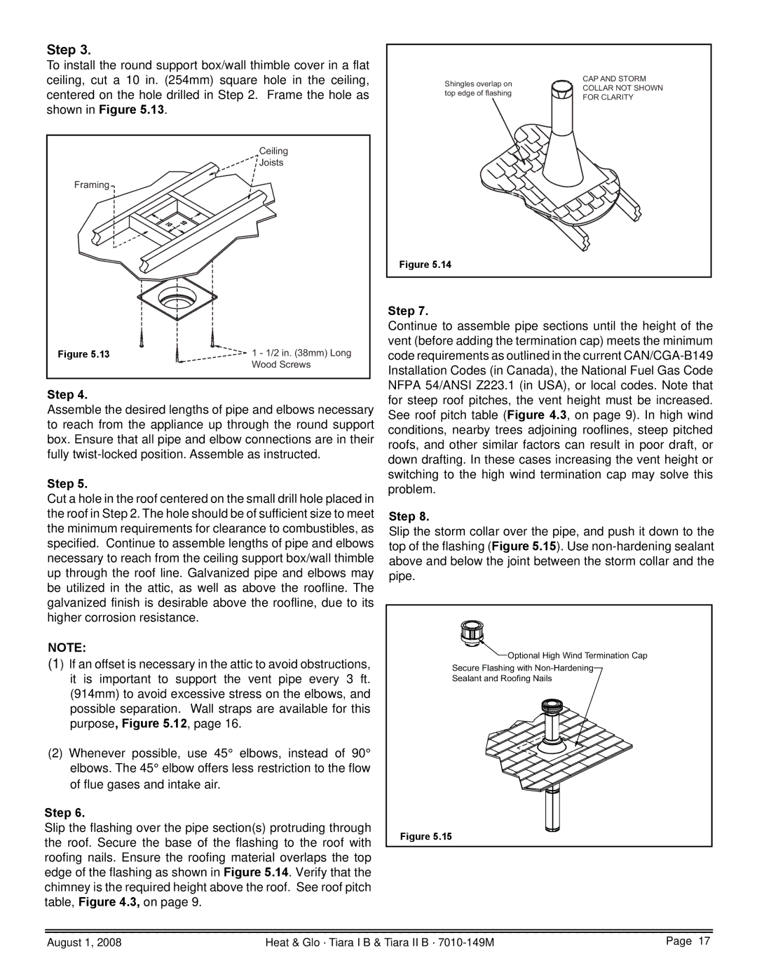 Hearth and Home Technologies TIARAI-CTO, TIARAI-CES, TIARA II-B, TIARAI-BR-B, TIARA I-B, TIARAI-BK-B owner manual Step 