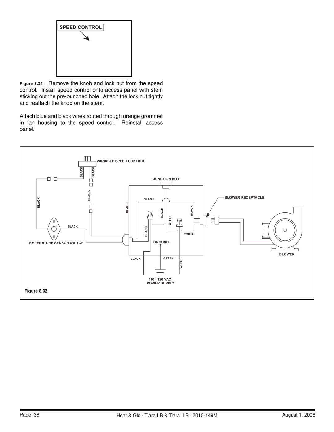 Hearth and Home Technologies TIARAI-CES, TIARA II-B, TIARAI-BR-B, TIARA I-B, TIARAI-BK-B, TIARAI-CTO owner manual Lock NUT Stem 