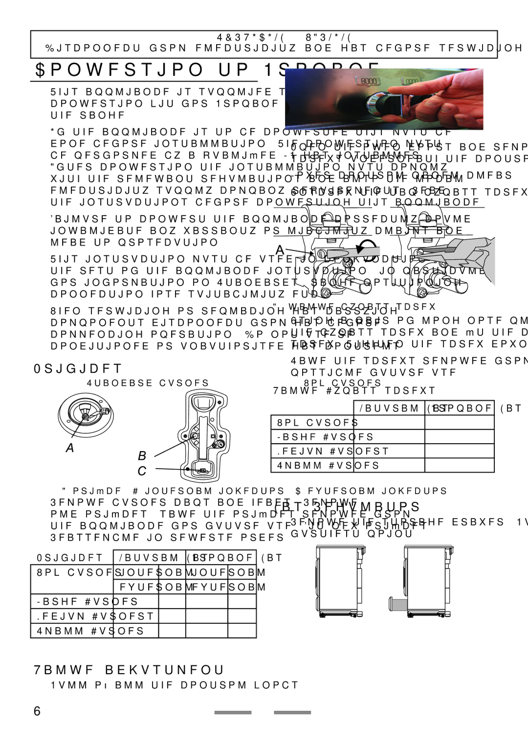 Heartland Bakeware Conversion to Propane, Orifices, Valve adjustment, Gas Regulator, U109760-0246 