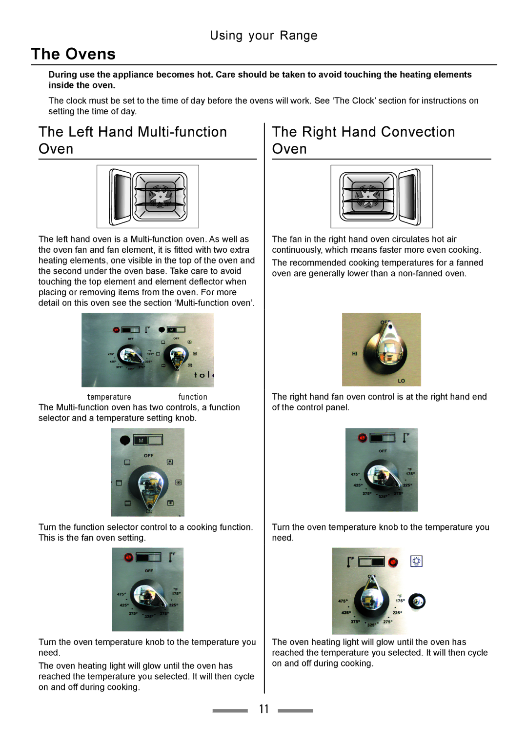 Heartland Toledo XT installation instructions Ovens, Left Hand Multi-function Oven 