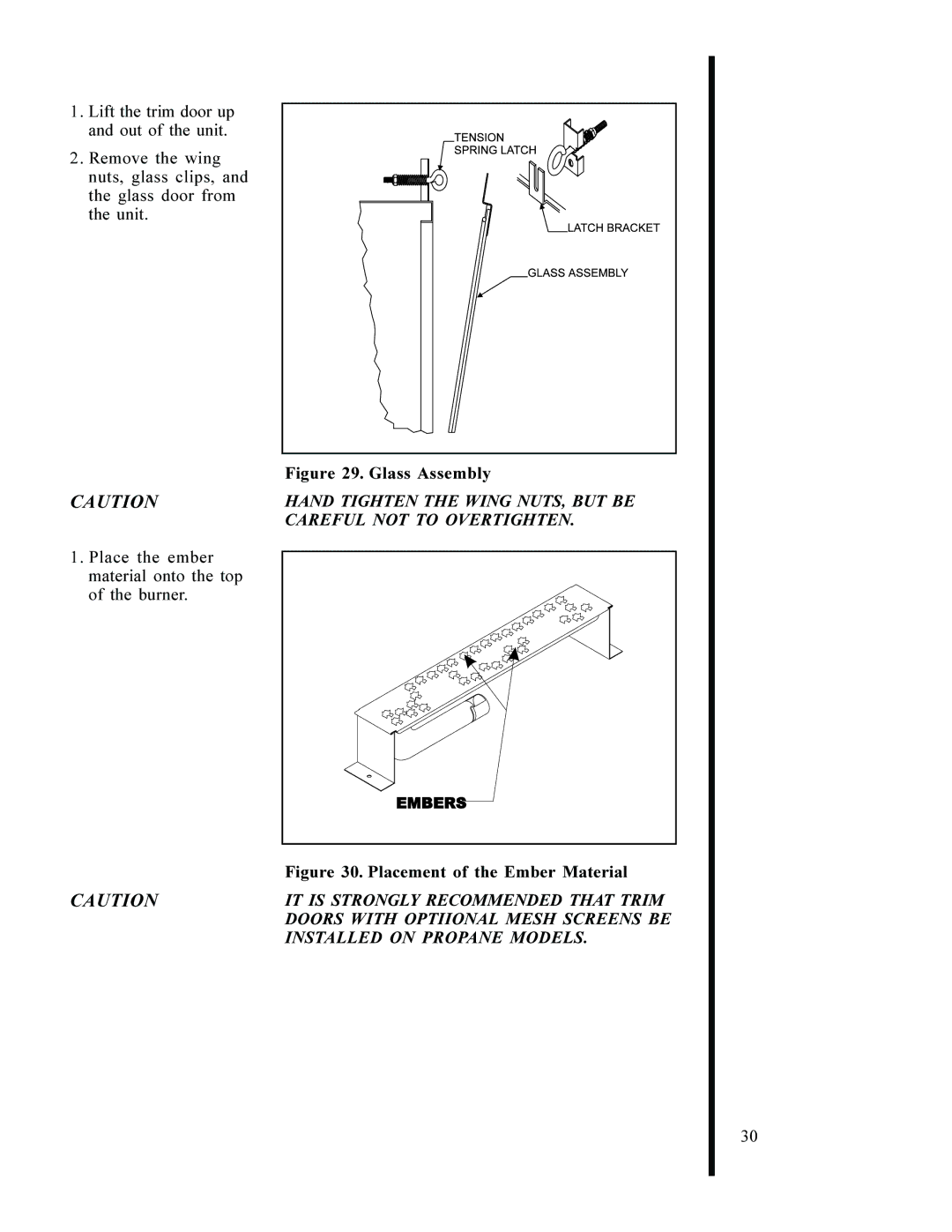 Heat & Glo LifeStyle 6000 XLS, 6000 GDVFL manual Glass Assembly 