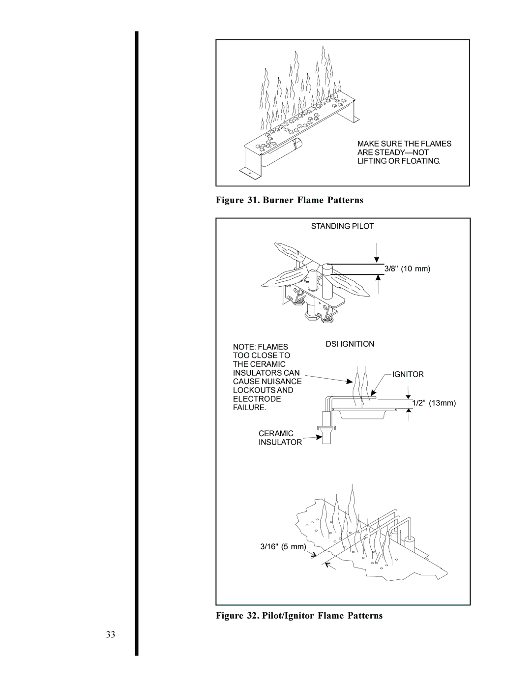 Heat & Glo LifeStyle 6000 GDVFL, 6000 XLS manual Burner Flame Patterns 