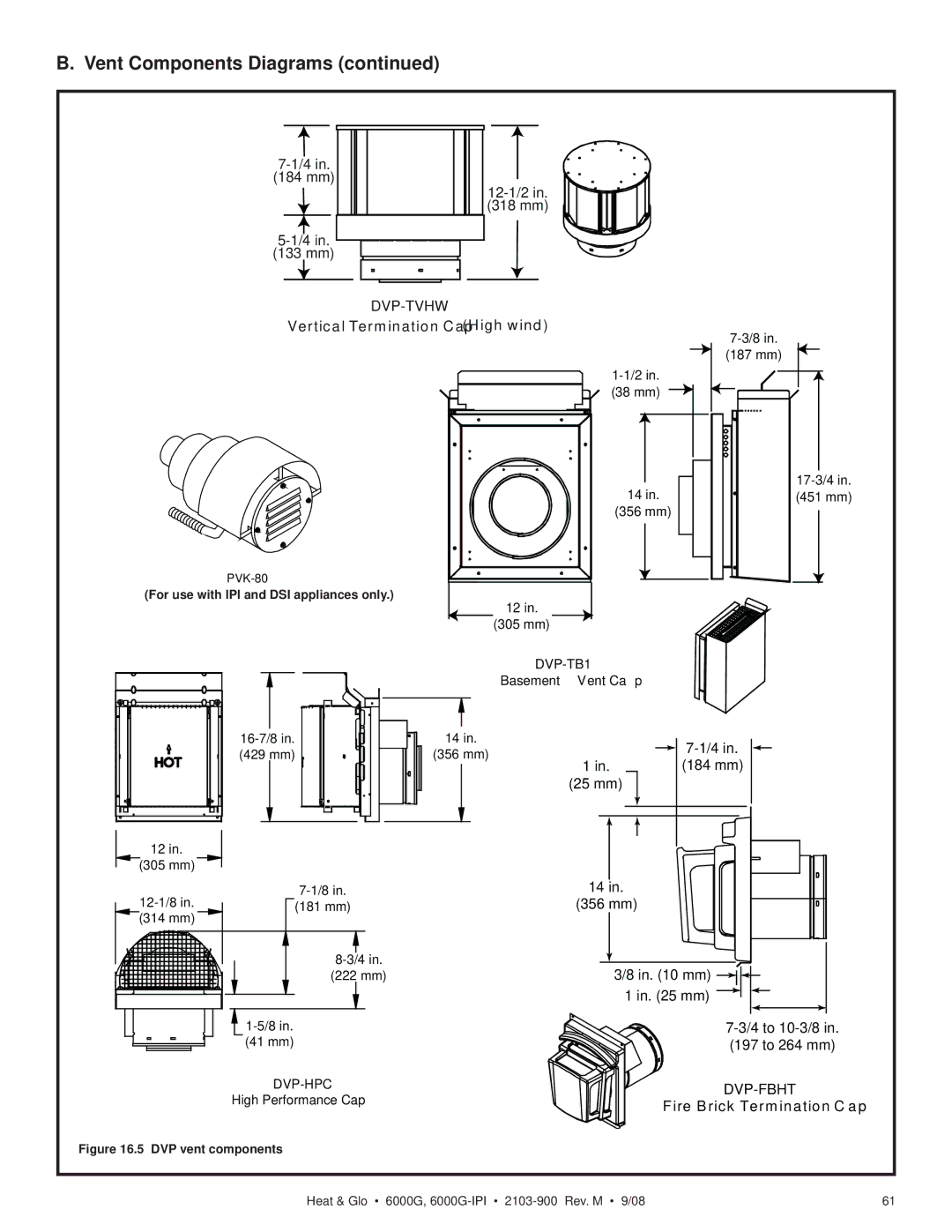 Heat & Glo LifeStyle 6000G-IPILP, 6000G-LP owner manual Dvp-Tvhw 