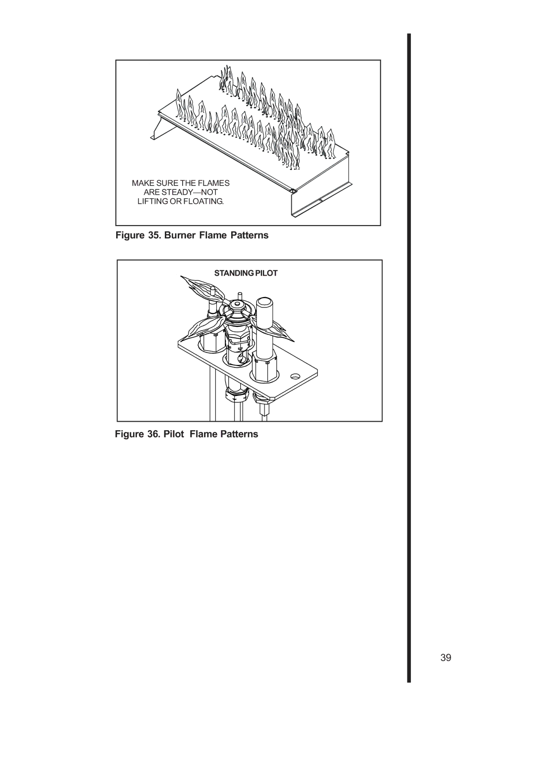 Heat & Glo LifeStyle 6000TRS-CD manual Burner Flame Patterns 