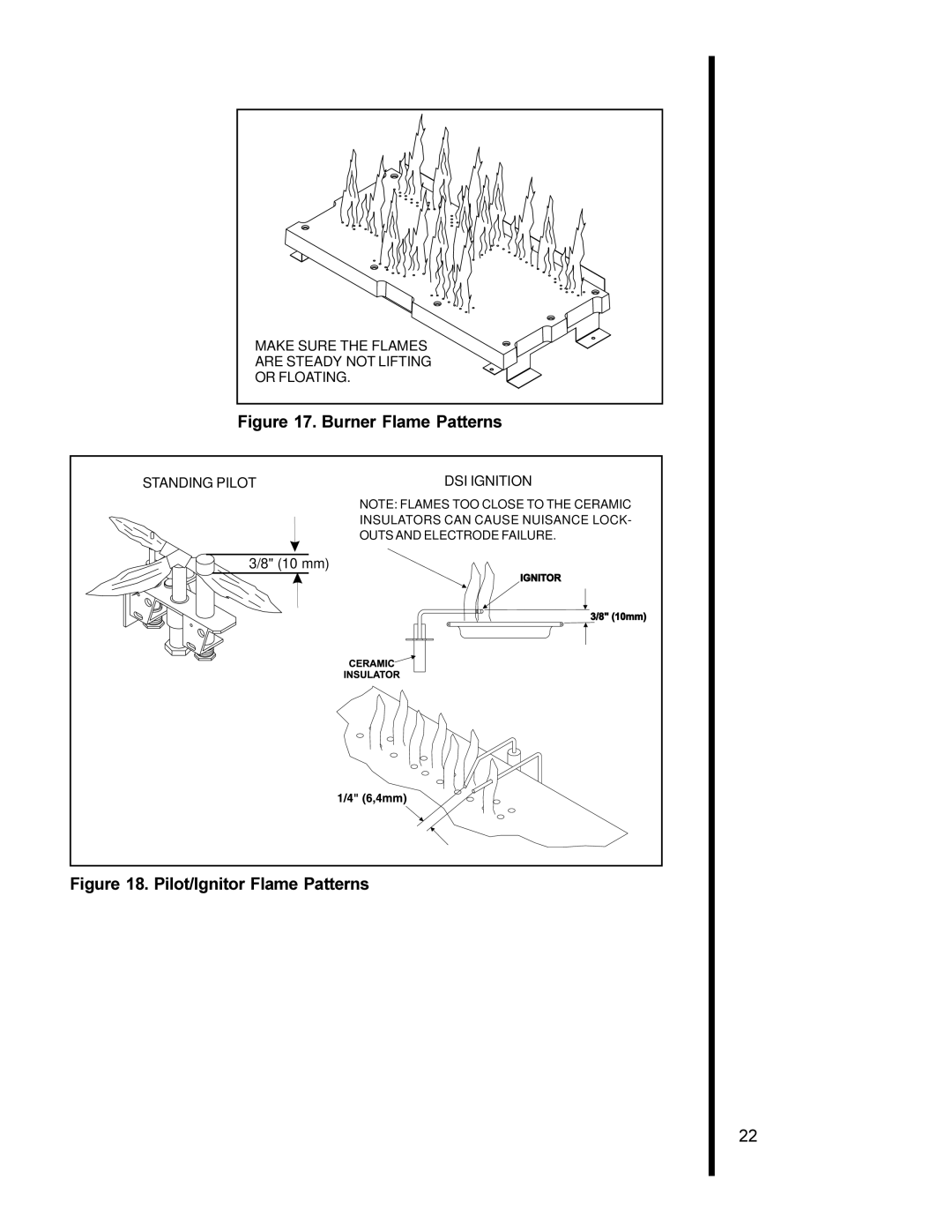 Heat & Glo LifeStyle 8000TVC manual Burner Flame Patterns 