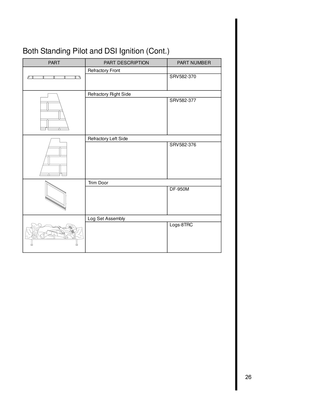 Heat & Glo LifeStyle 8000TVC manual Both Standing Pilot and DSI Ignition 