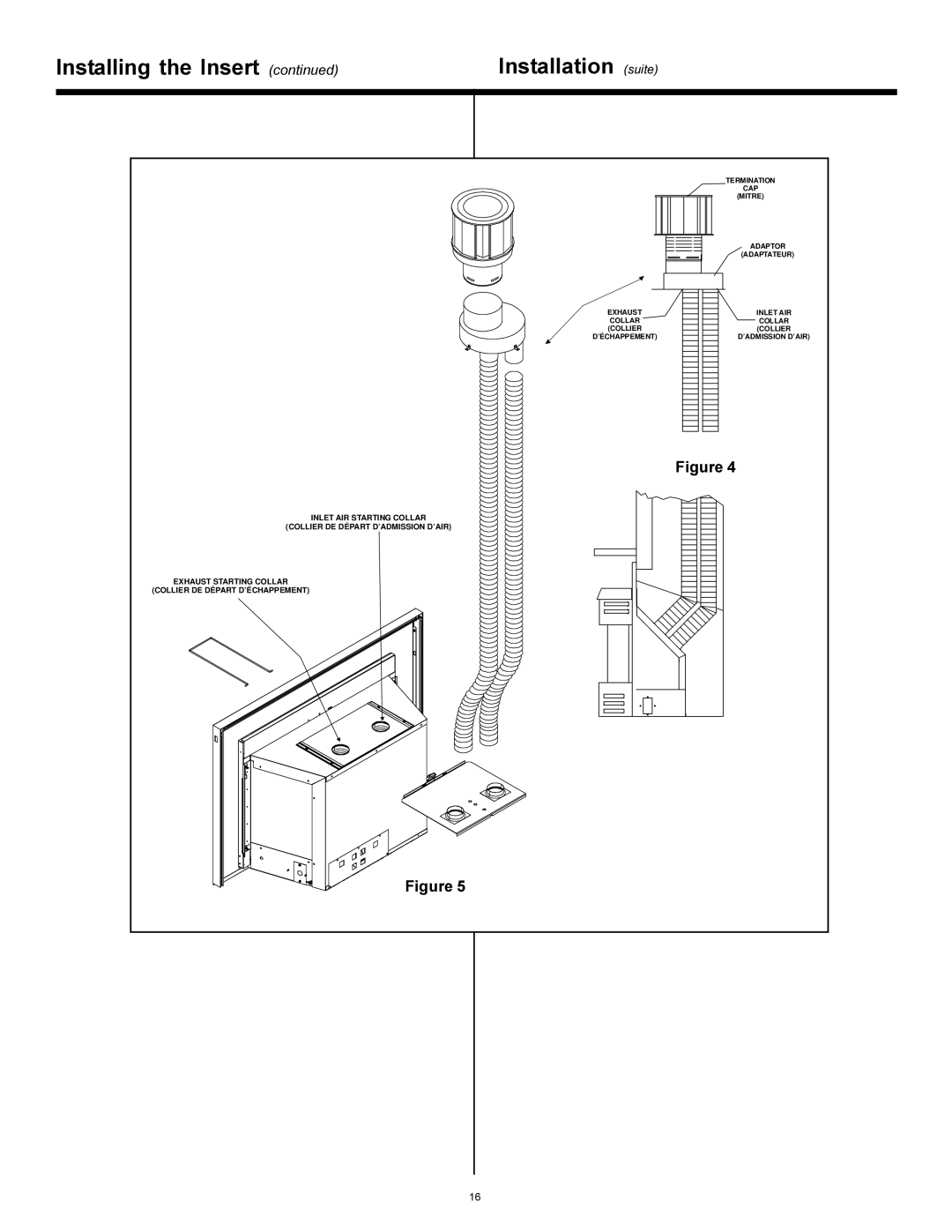 Heat & Glo LifeStyle AT-GRAND-D manual Installing the Insert Installation suite 