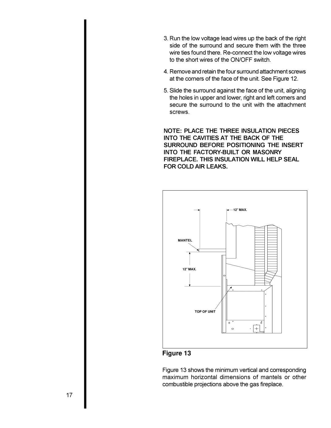 Heat & Glo LifeStyle AT-GRAND manual Mantel 