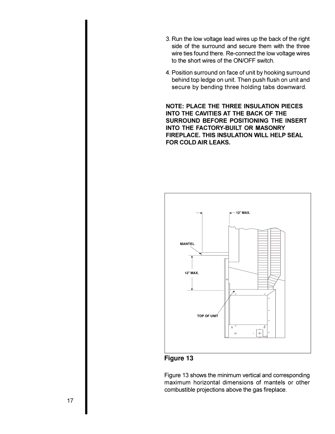 Heat & Glo LifeStyle AT-ZC manual Mantel 