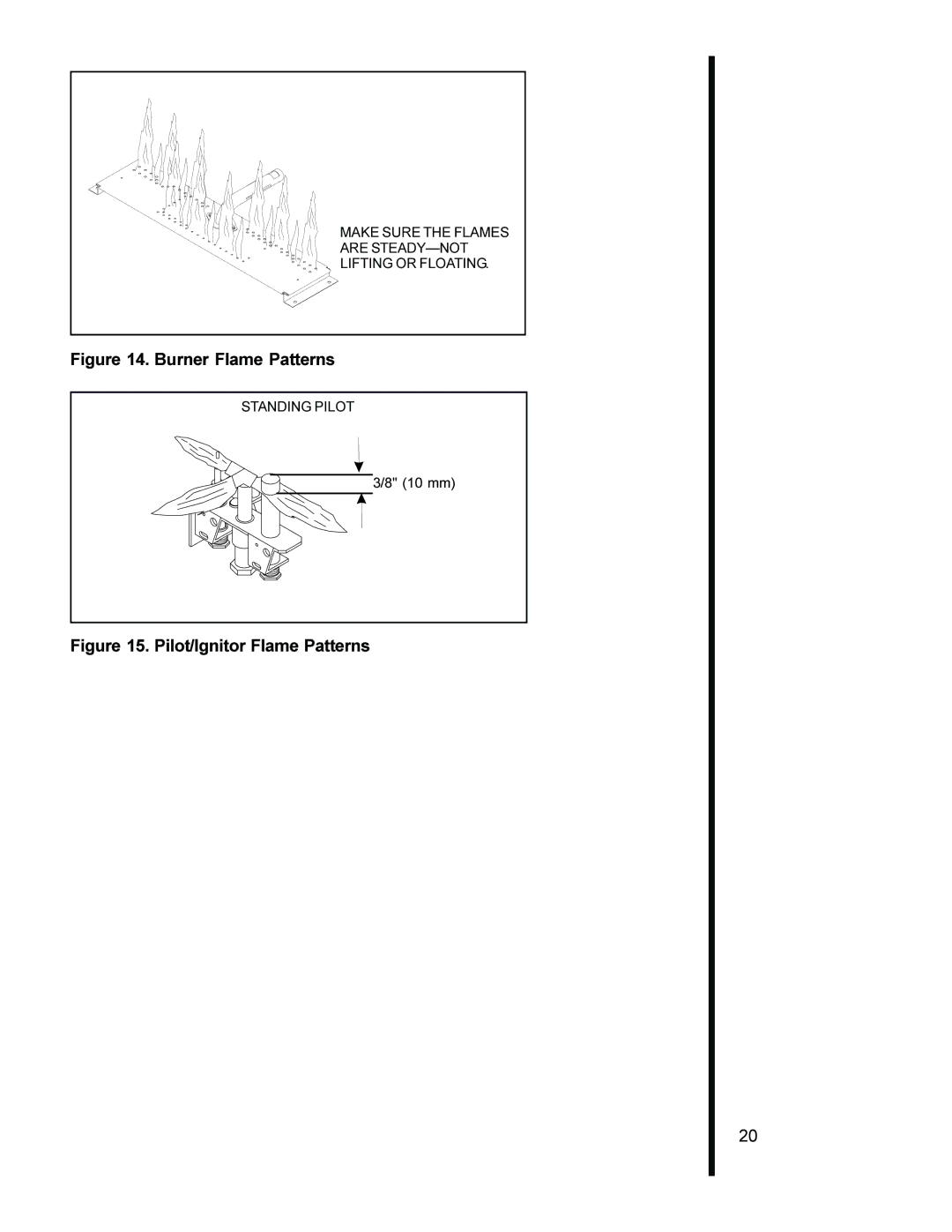 Heat & Glo LifeStyle AT-ZC manual Burner Flame Patterns 