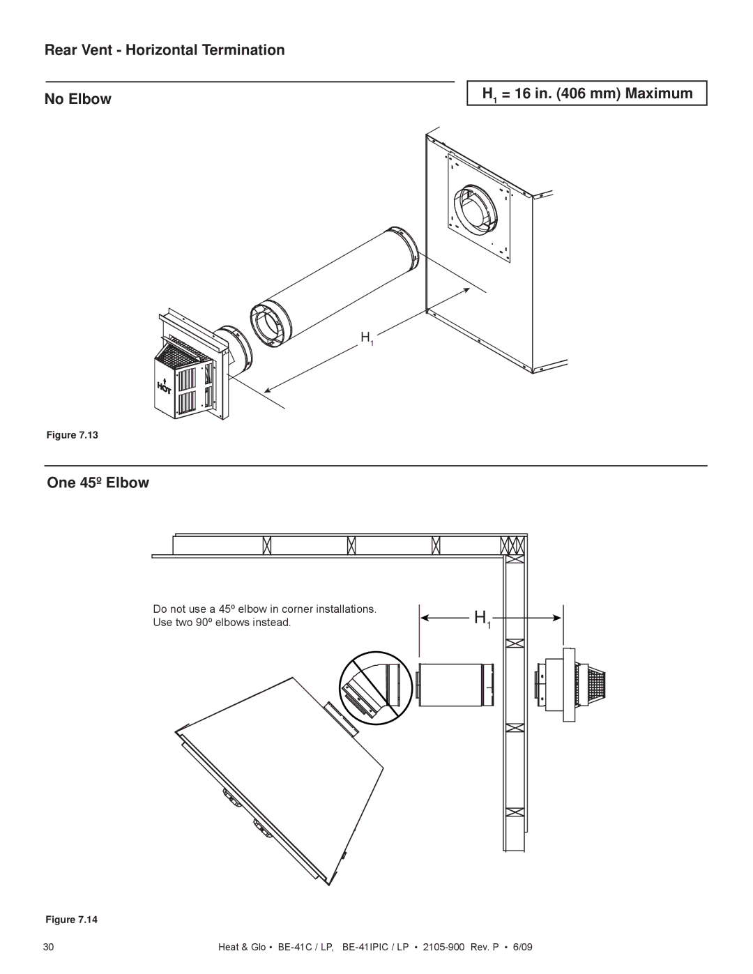 Heat & Glo LifeStyle BE-41LPC, BE-41IPILPC owner manual Heat & Glo BE-41C / LP, BE-41IPIC / LP 2105-900 Rev. P 6/09 