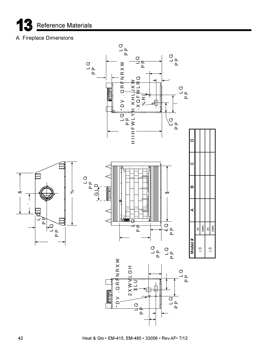 Heat & Glo LifeStyle EM-415 - 36, EM-485T - 42 owner manual Reference Materials 