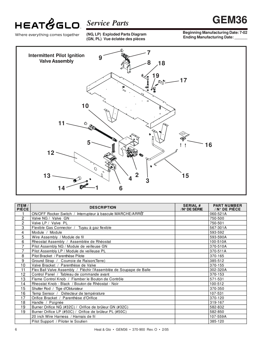 Heat & Glo LifeStyle GEM36 manual Intermittent Pilot Ignition Valve Assembly 