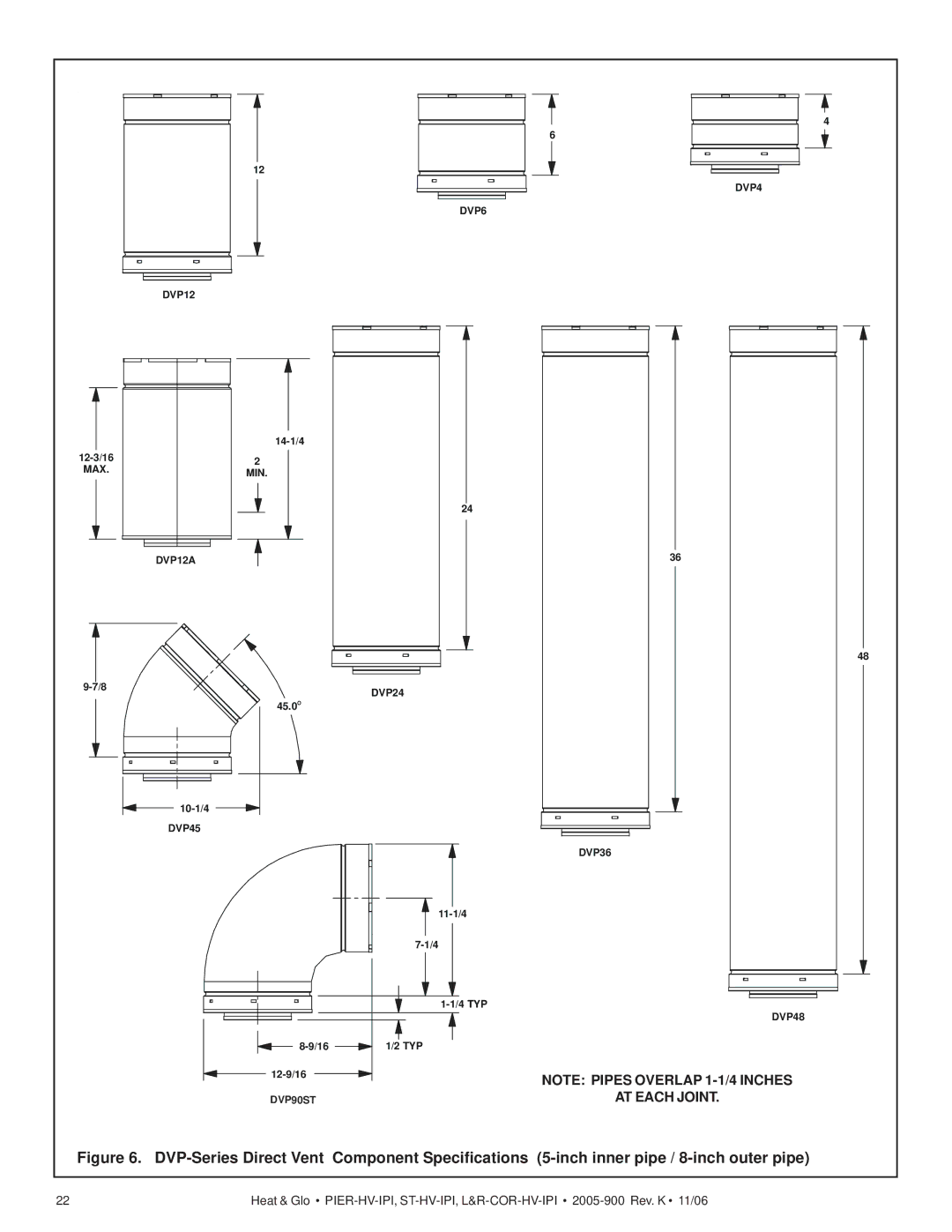 Heat & Glo LifeStyle RCOR-HV-IPI, LCOR-HV-IPI, ST-HV-IPI, PIER-HV-IPI owner manual AT Each Joint 