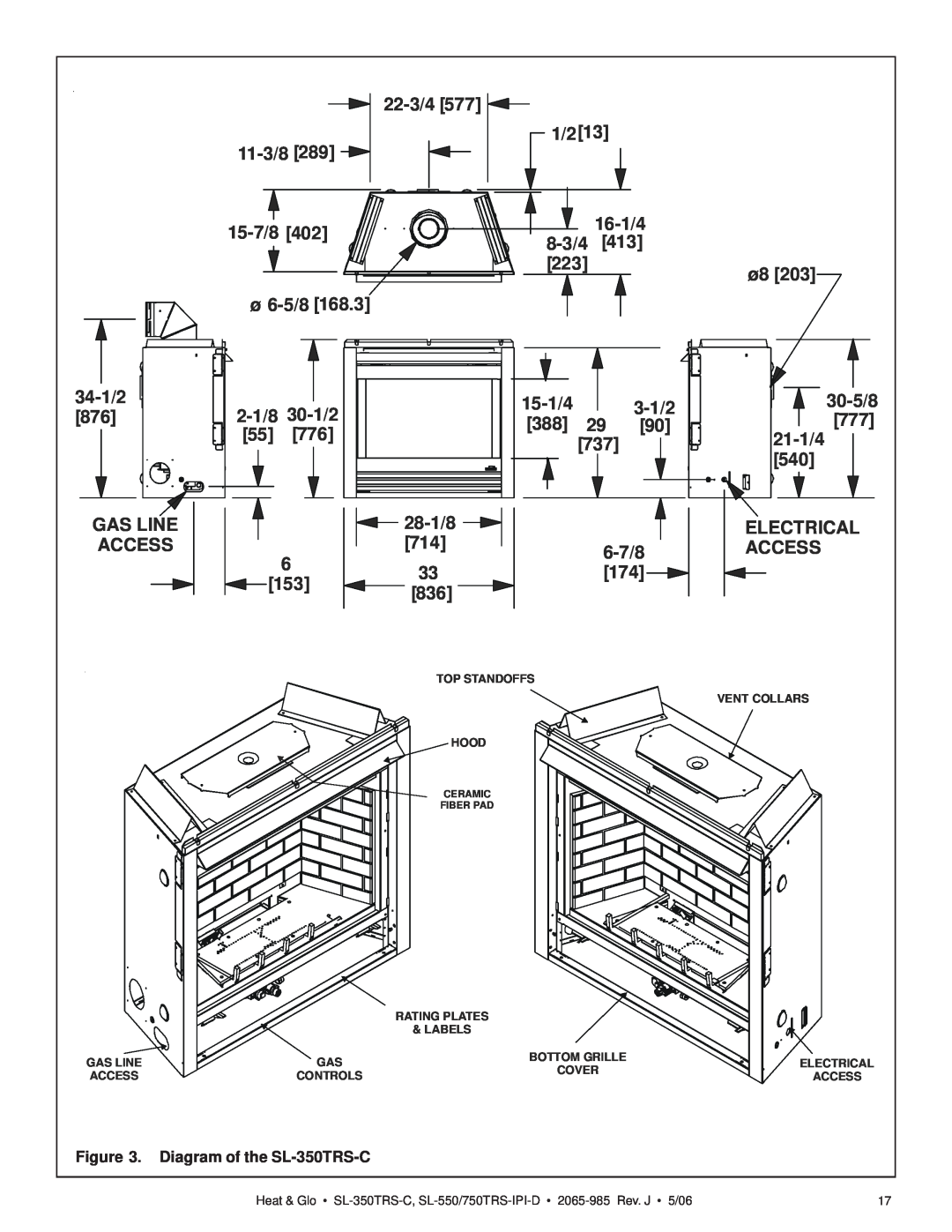 Heat & Glo LifeStyle SL-750TRS-IPI-D owner manual 22-3/4577 