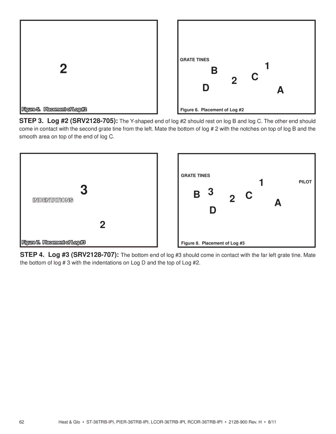 Heat & Glo LifeStyle ST-36TRB-IPI owner manual Indentations 