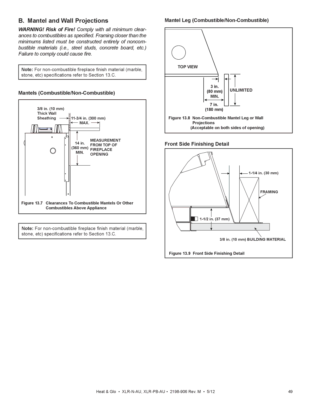 Heat & Glo LifeStyle XLR-N-AU, XLR-PB-AU manual TOP View Unlimited 