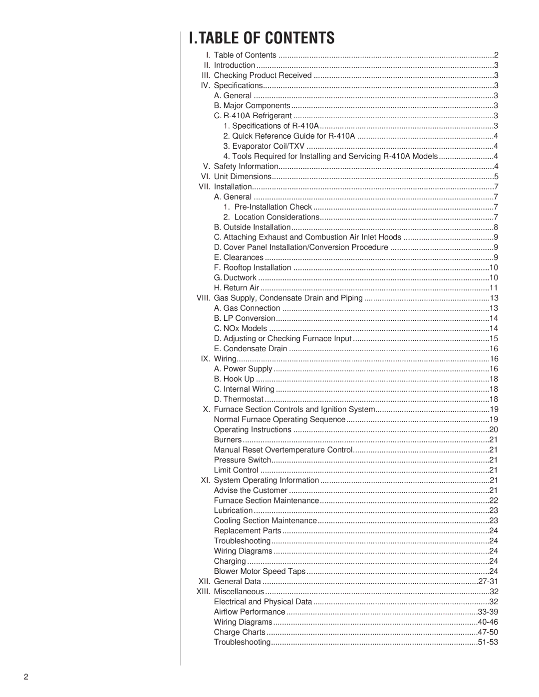 Heat Controller A-13 installation instructions Table of Contents 