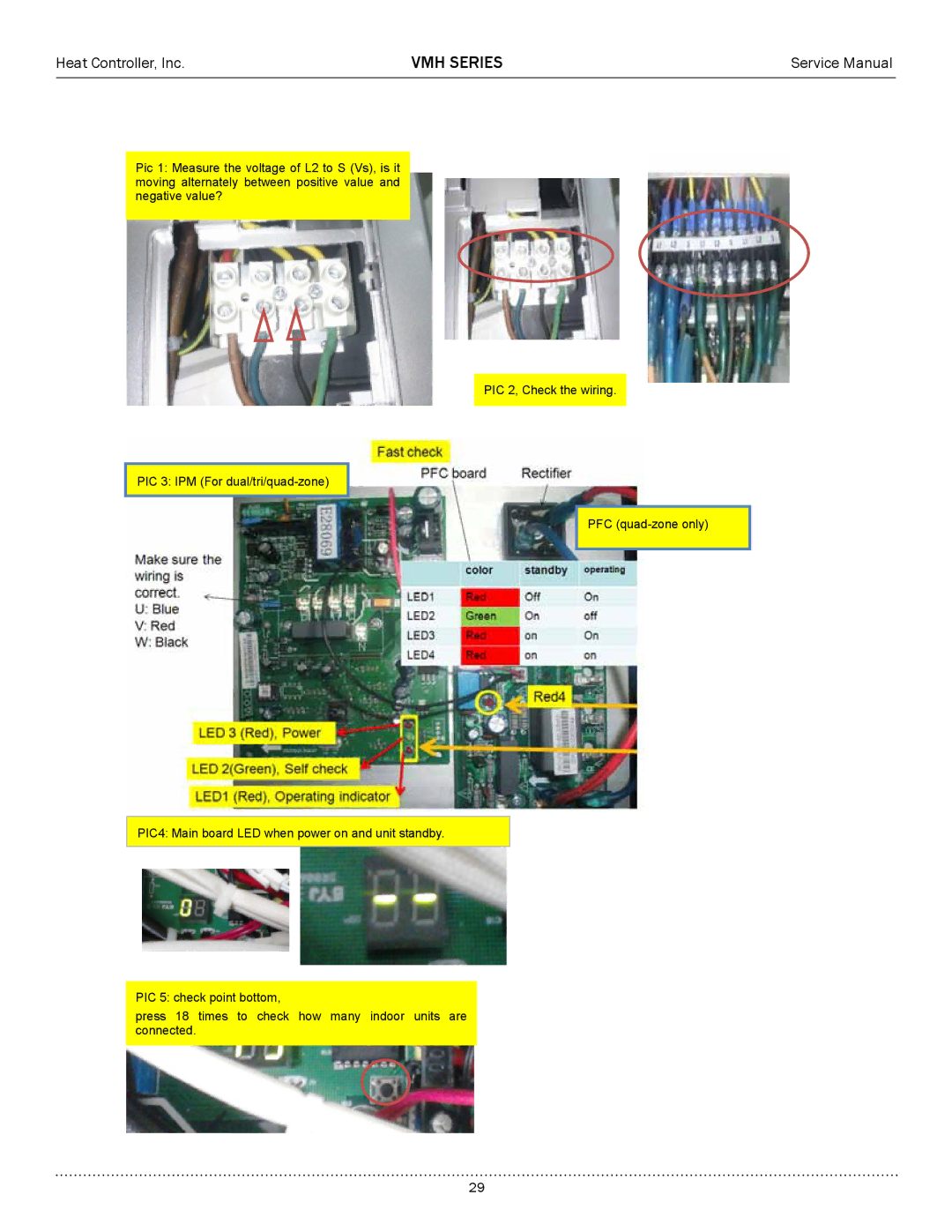 Heat Controller A-VMH18DC-1, A-VMH36QC-1, A-VMH27TC-1 service manual VMH Series 