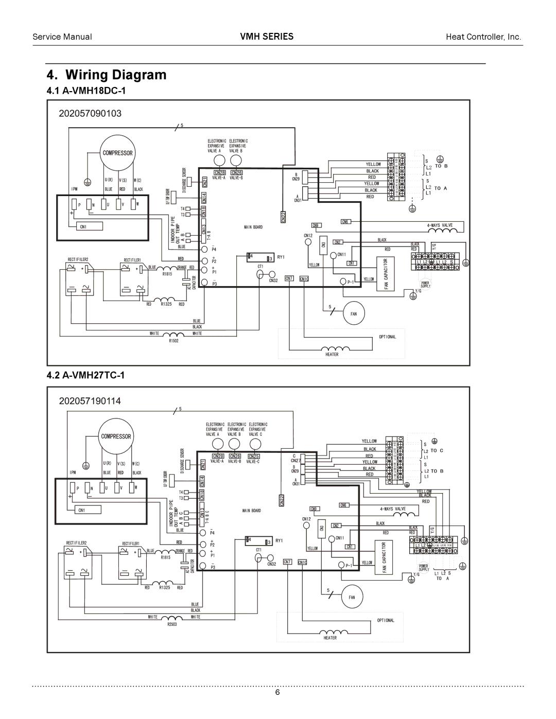 Heat Controller A-VMH36QC-1, A-VMH27TC-1, A-VMH18DC-1 service manual 