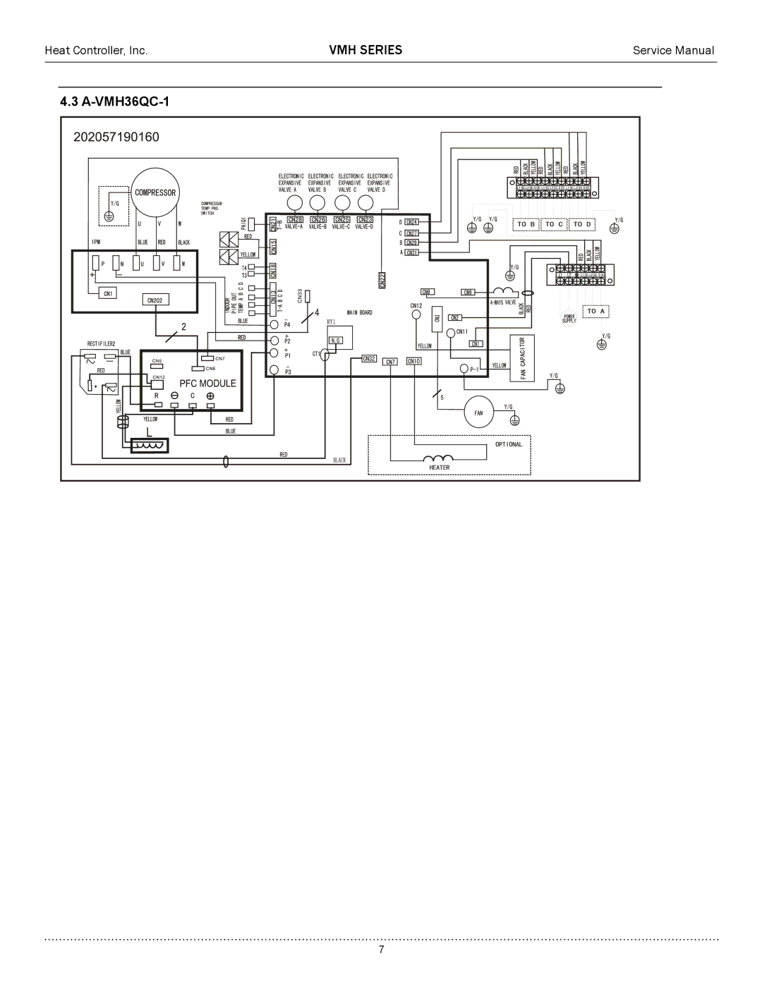 Heat Controller A-VMH27TC-1, A-VMH36QC-1, A-VMH18DC-1 service manual 