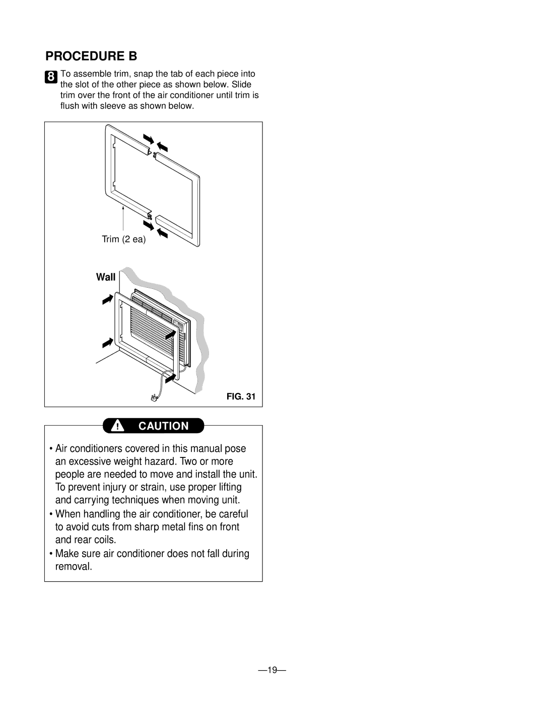 Heat Controller BD-81, BD-101, BD-123, BDE-103, BDE-123 manual Trim 2 ea 